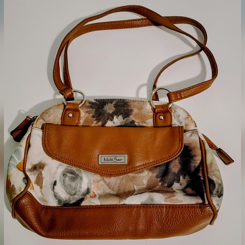 (4/$20) Multi Sac Brown and Cream Women's Bag